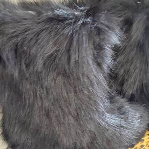 Muk Luks Black Faux Fur Boots